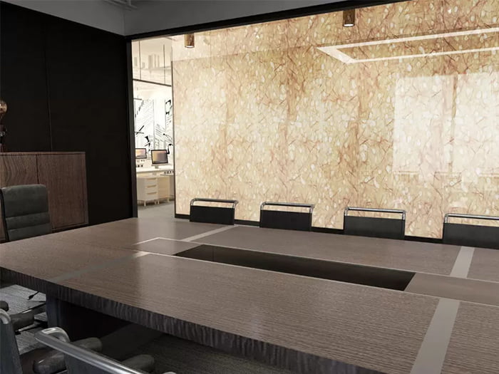 DDG JAPAN/UVプリントガラス/和紙調(会議室パーテーション)