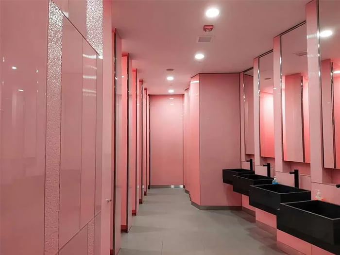 DDG JAPAN/カラーガラス(化粧室壁面)