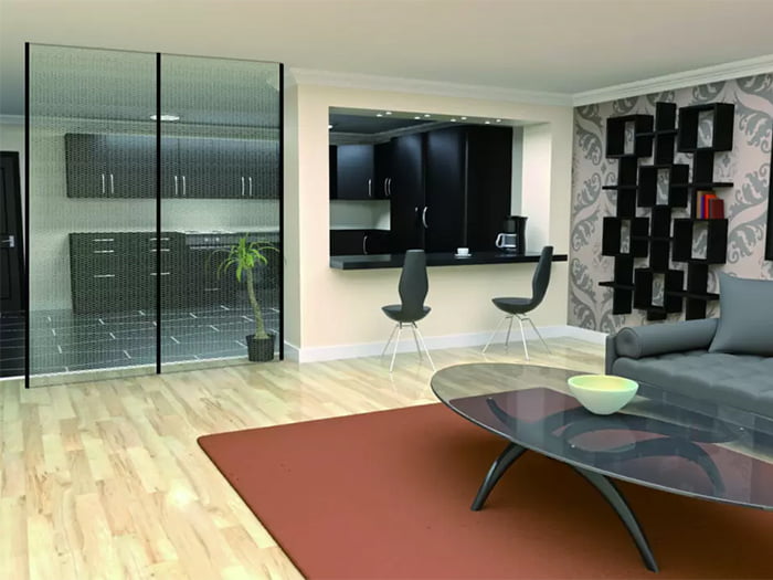 DDG JAPAN/メタルメッシュガラス/Alumesh(リビングルーム)