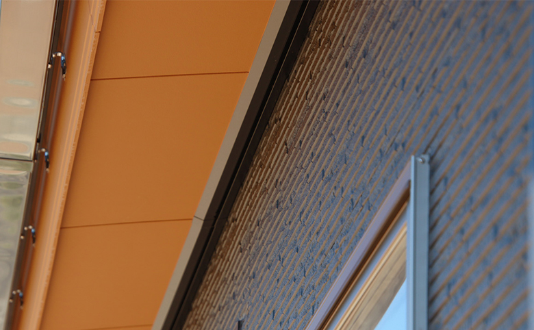 鋼板製 軒天換気材(軒先・壁際タイプ)30分・45分準耐火構造認定品(FV-DE) /鋼板製 軒天換気材(軒先・壁際タイプ)(FV-E)