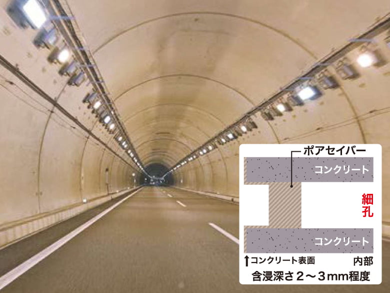 ポアセイバー(コンクリート表面含侵保護工法/細孔充填工法) /株式会社アールシージージャパン