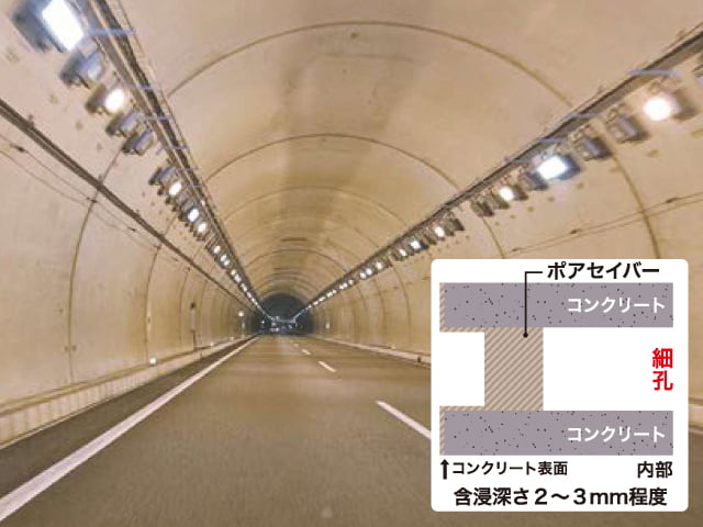 ポアセイバー(コンクリート表面含浸保護工法/細孔充填工法)