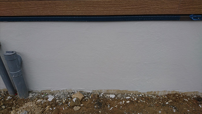 住宅基礎の化粧防汚保護材 無機質系『基礎まもーる』