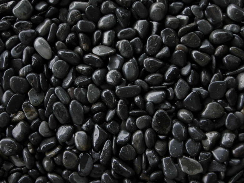 那智石(黒玉砂利)磨