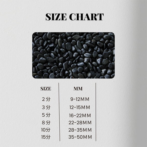 那智石(黒玉砂利)磨