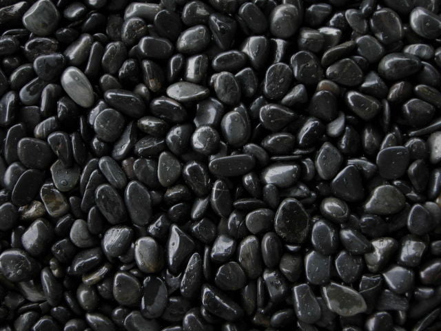 那智石(黒玉砂利)磨