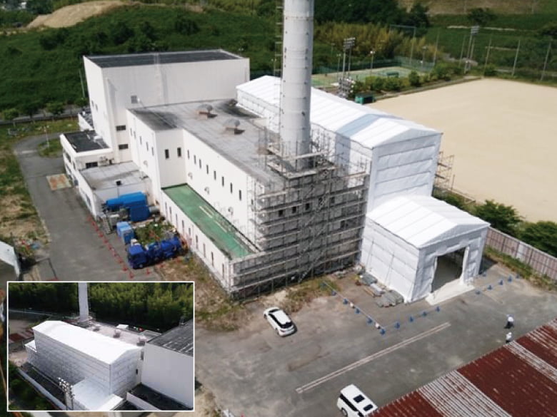 全天候型仮設屋根「簡易屋根トラス」/関西仮設株式会社