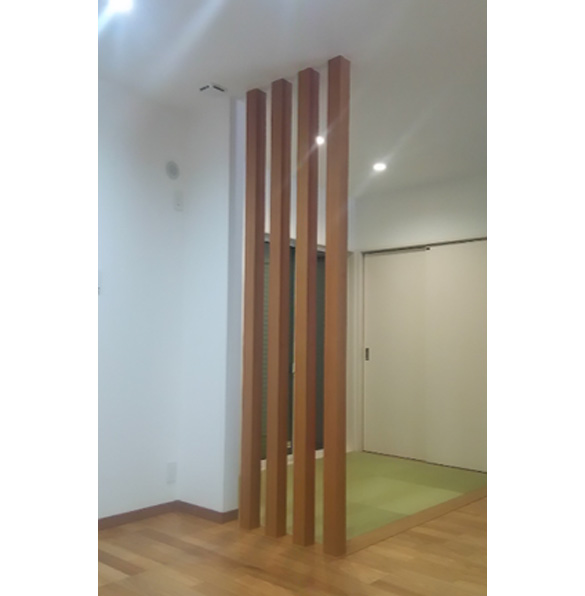 木質パーティション(90角)