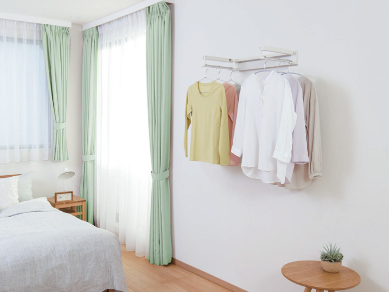 室内物干✕衣類掛け「ホスクリーン hoshare ホシェア」 住宅