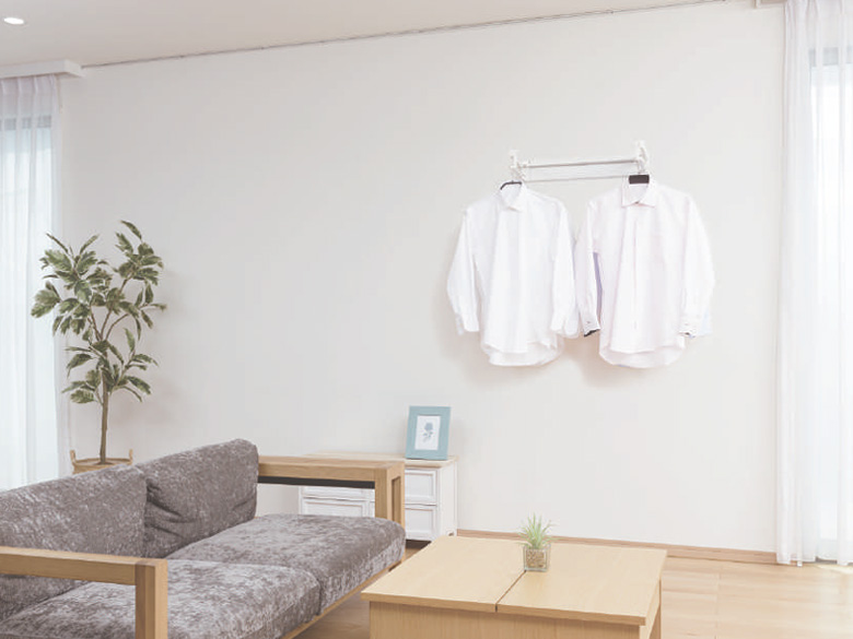 室内物干✕衣類掛け「ホスクリーン hoshare ホシェア」 住宅