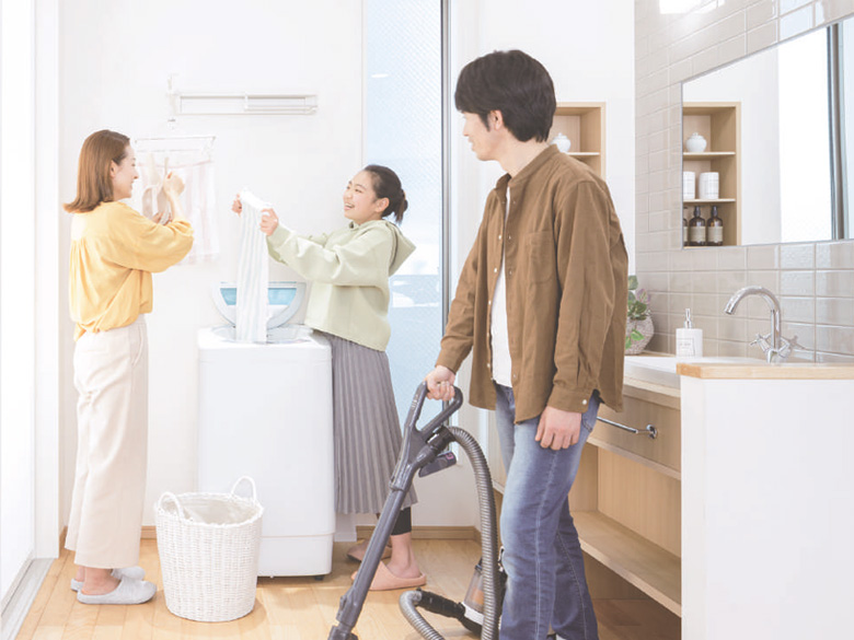 室内物干✕衣類掛け「ホスクリーン hoshare ホシェア」 住宅