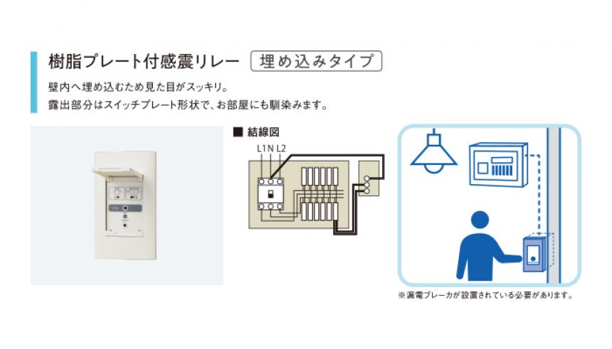 地震が来たら自動で電気を遮断 カワムラの感震ブレーカー