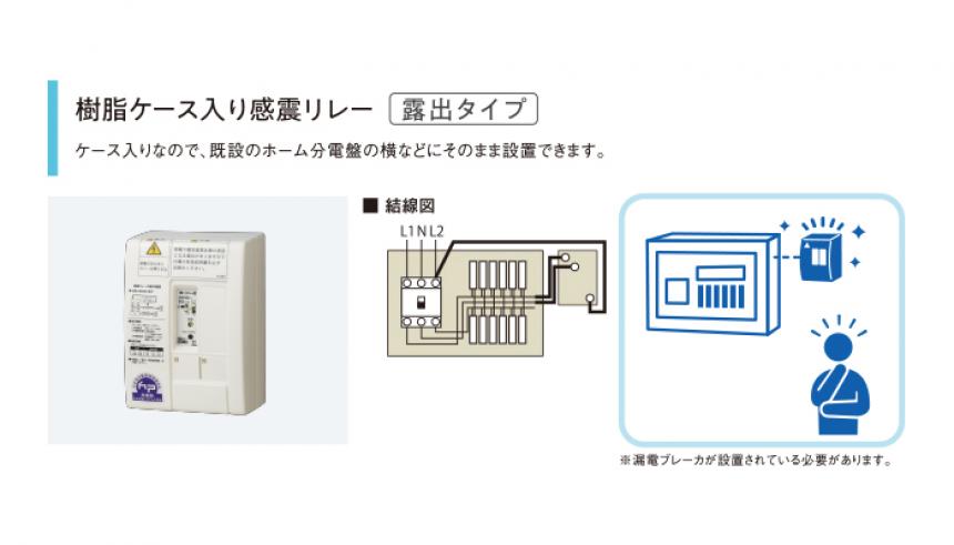 地震が来たら自動で電気を遮断 カワムラの感震ブレーカー