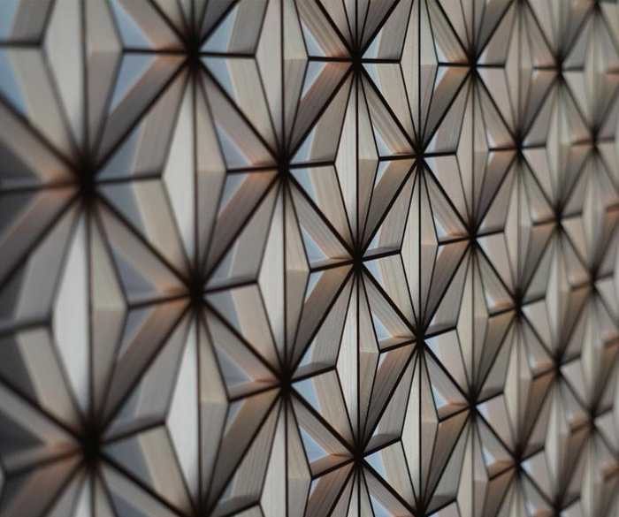 「縁起組子」 最大3メートルの大判サイズに対応