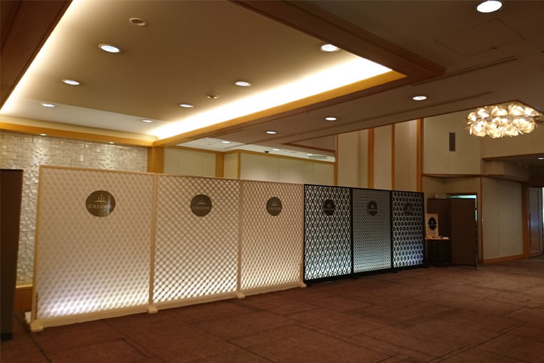 「縁起組子」衝立・パーティション