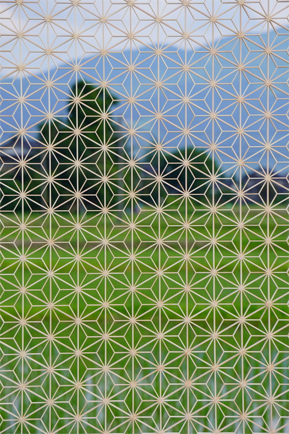 「縁起組子」麻の葉ドア