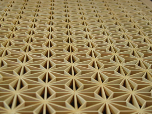 「縁起組子」光天井・光壁