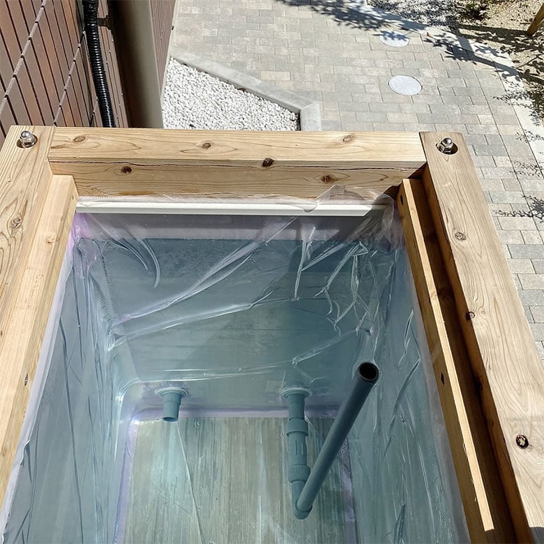 国産杉・間伐材の雨水タンク【雨びつ】