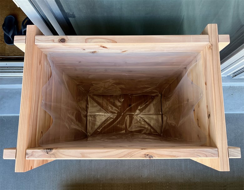 国産杉・間伐材の雨水タンク【雨びつ】