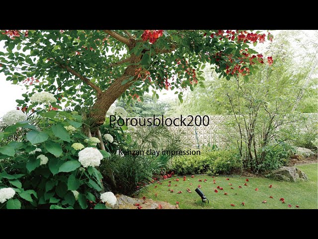 Kenzan calay impression 「Porousblock200 - 花と緑と風と光と-」