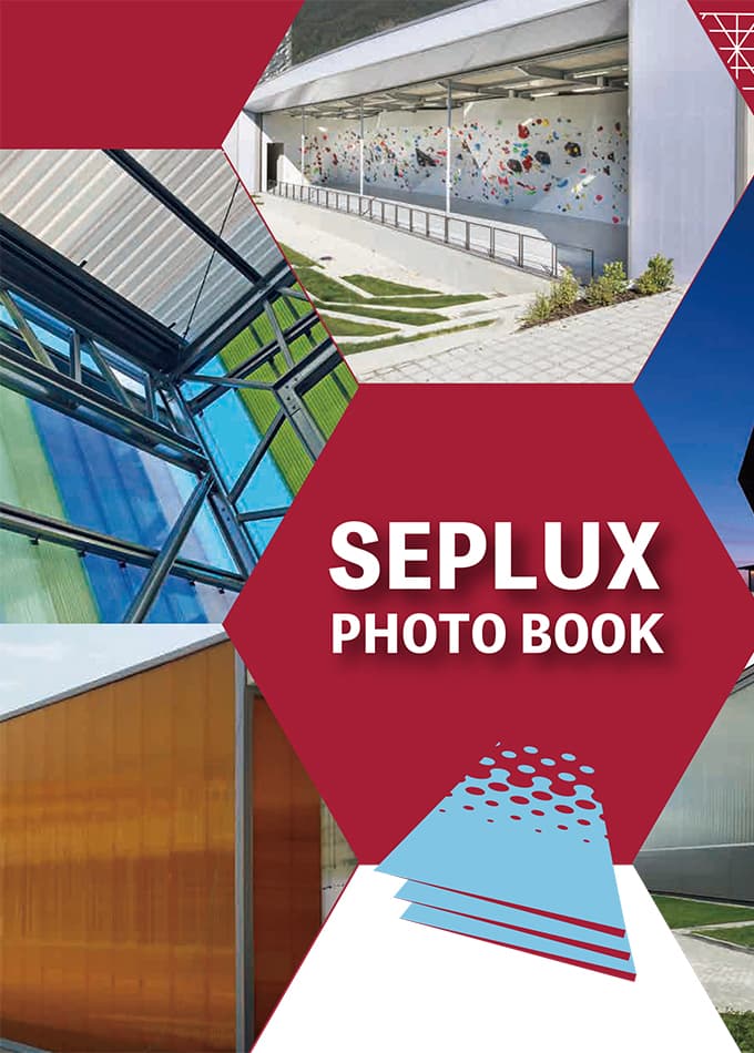 ジョイント式中空ポリカーボネート / SEPLUX 建築事例