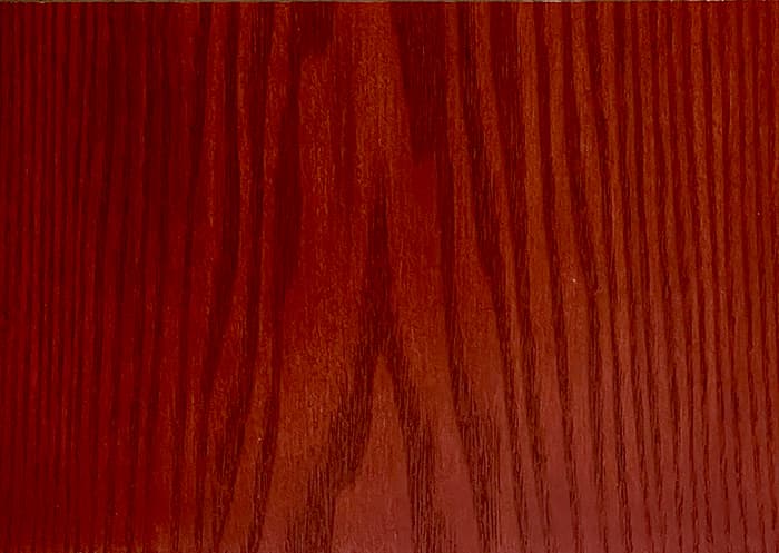 タモ拭漆仕上げ ベンガラ F-02