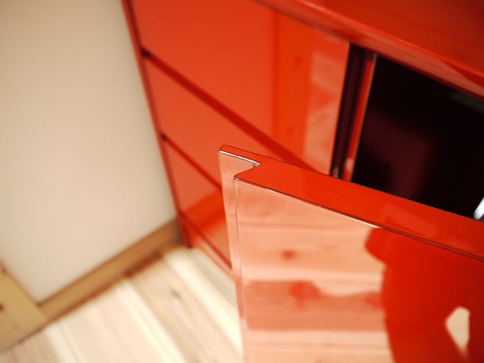 本堅地仕上げ・赤口朱(艶あり)【サイドボード】/輪島キリモト