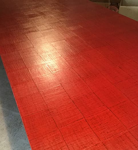 漆布みせ仕上げ・赤口朱【会議テーブル天板】/輪島キリモト