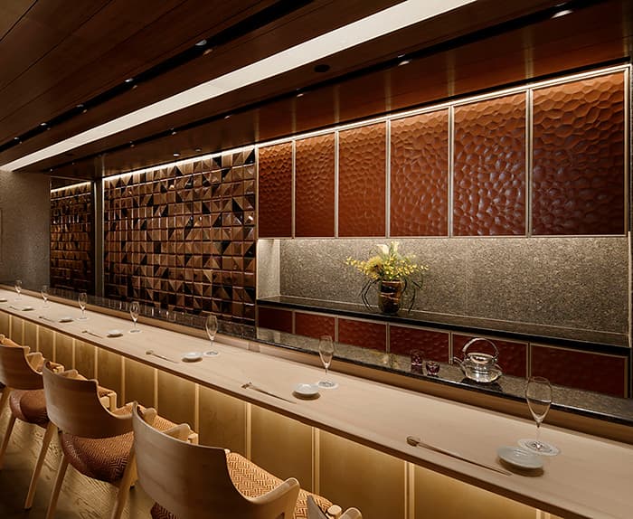 刳り模様仕上げ・ベンガラ【収納棚扉】