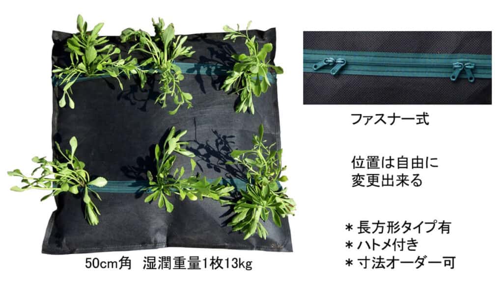 【緑化システム】常緑キリンソウ袋方式®