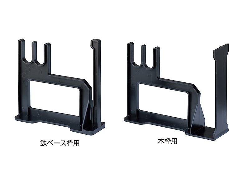 ブロック塀基礎用の樹脂スペーサー