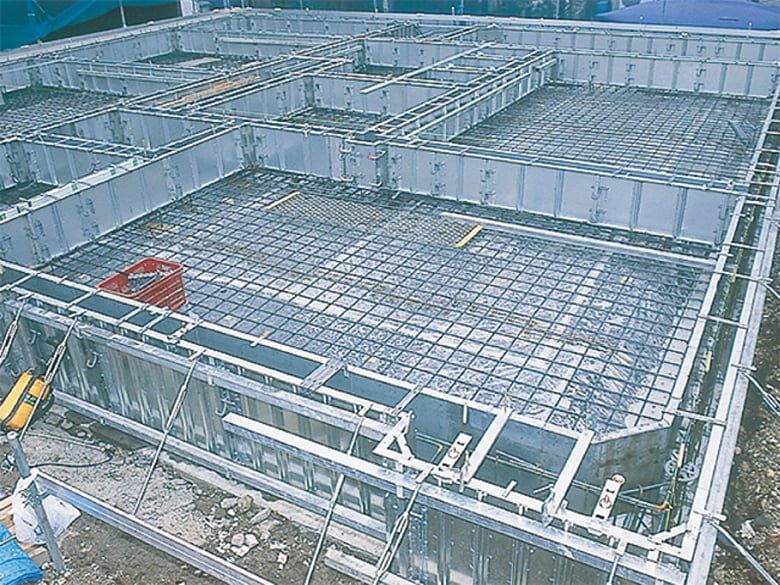 ベタ基礎一体打ち