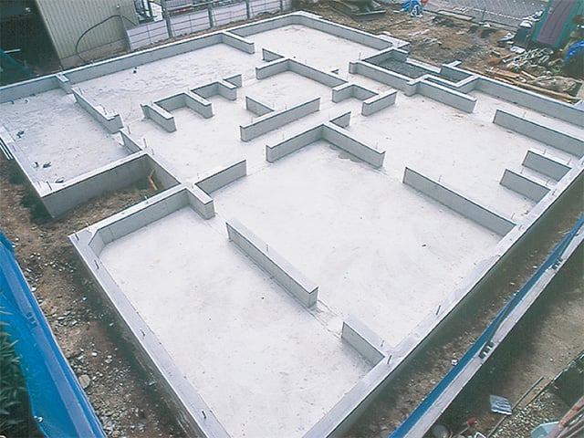 ベタ基礎一体打ち