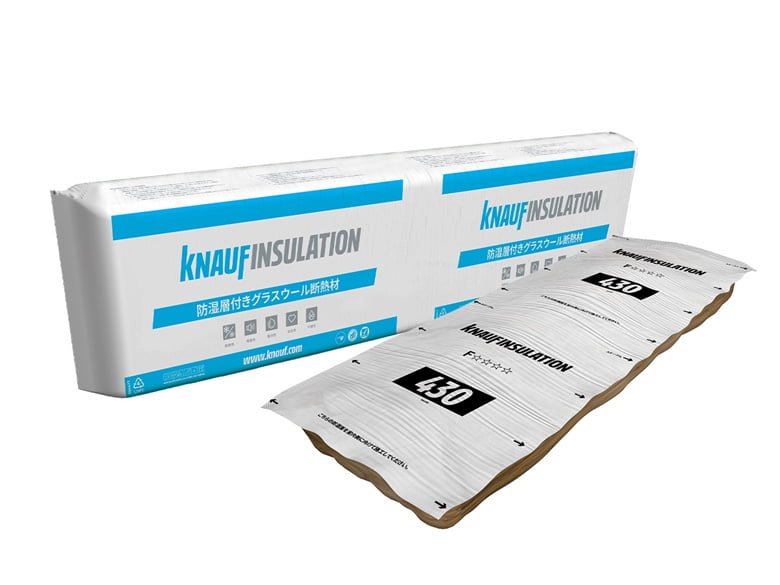 【クナウフ・インシュレーション】防湿層付きグラスウール断熱材