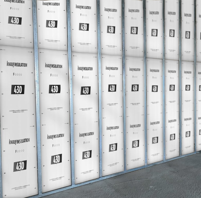 【クナウフ・インシュレーション】防湿層付きグラスウール断熱材
