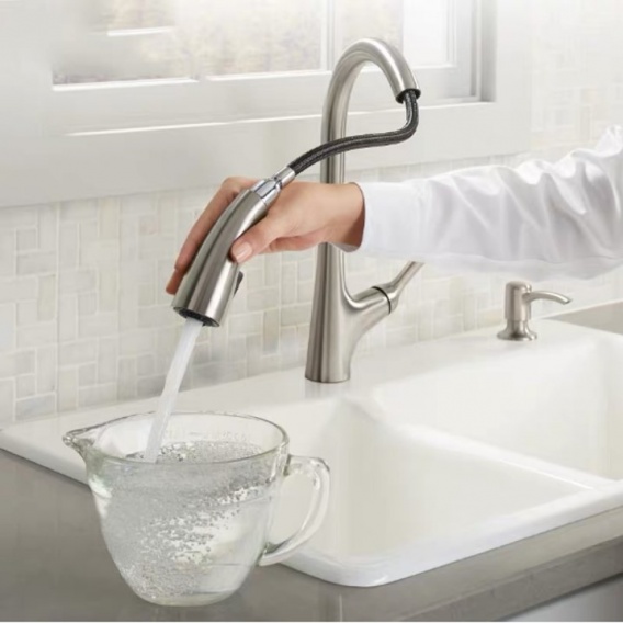 マレコ タッチレス 引出式キッチン混合水栓(JWWA認証品)