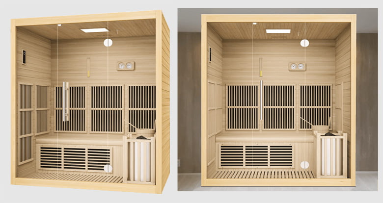 屋内サウナ< CUBE3B・CUBE3W >