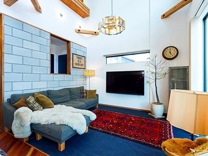 軽量コンクリートブロック風タイル