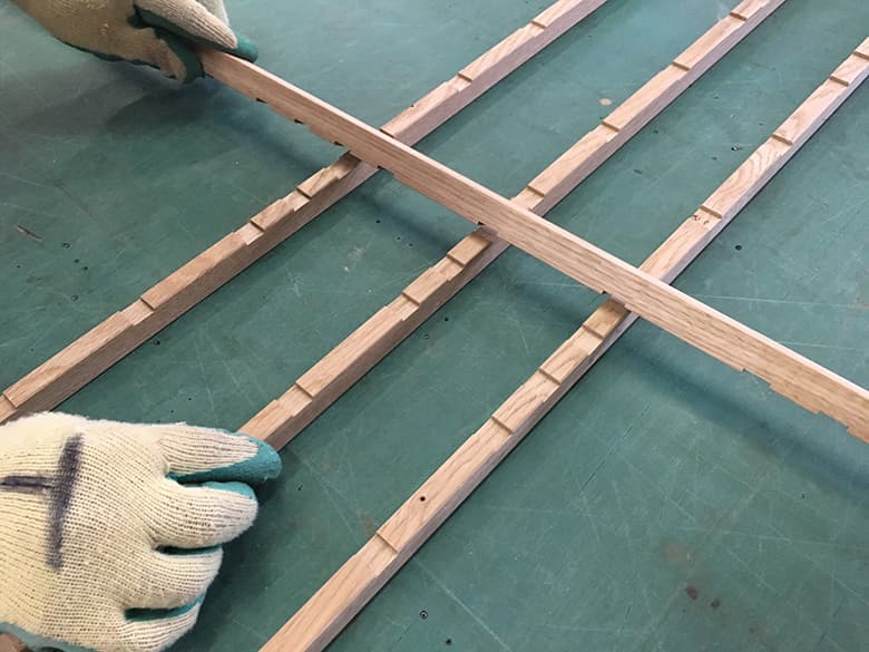 店舗用無垢和風格子戸