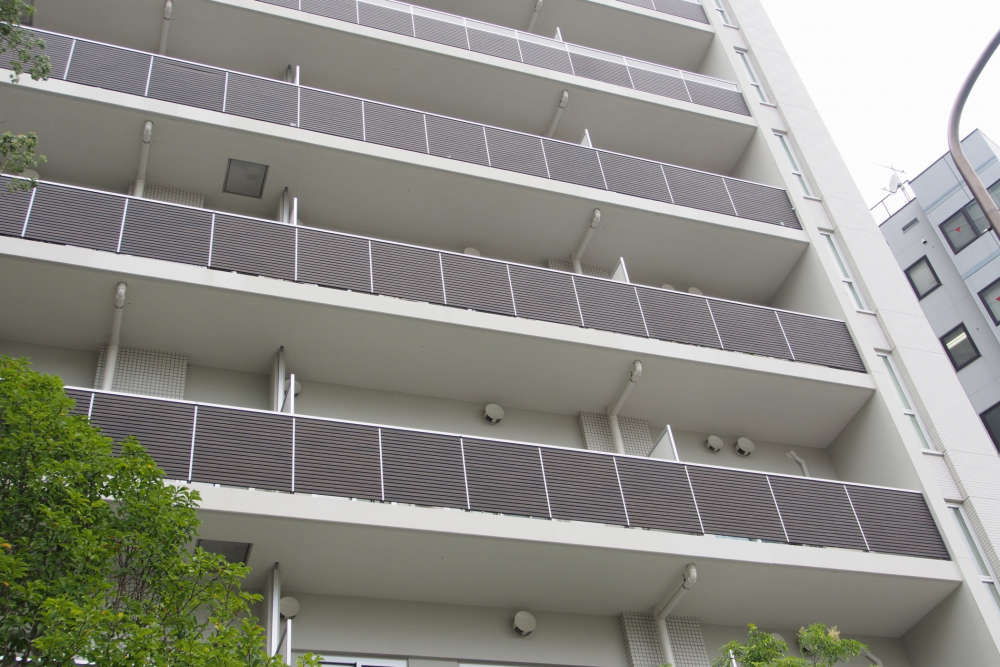 アルミ手すりWill Line「木目調格子」