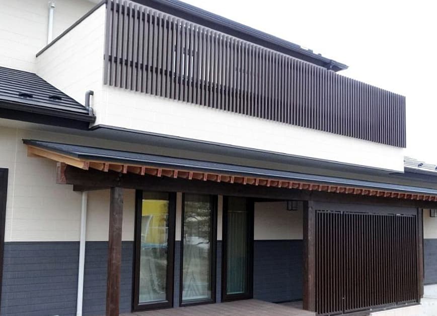 アルミ手すりWill Line「木目調格子」