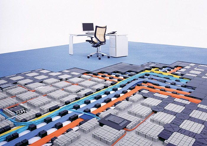 10年保証付 低床OAフロア “ネットワークフロア”