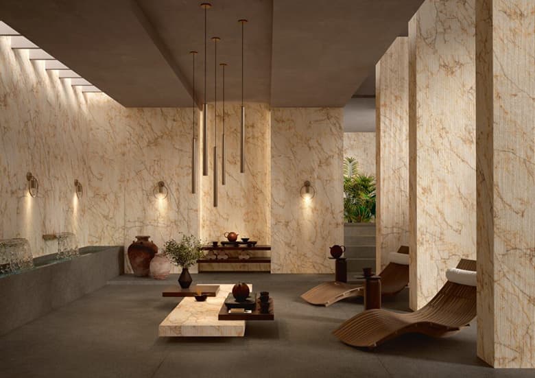 LAMINAM 大判磁器質セラミックタイル(DIAMONDシリーズ/白系)