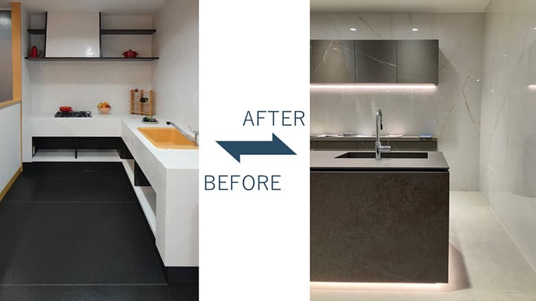 【住宅リフォーム案件の課題解決】業界最薄3.5mm厚大判タイル