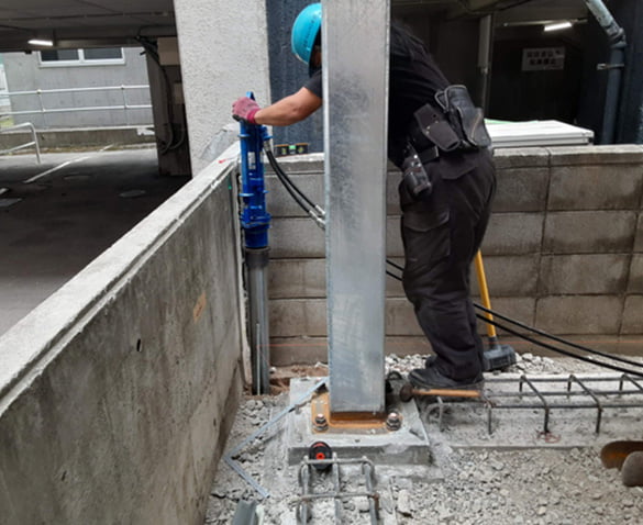 鋼管杭基礎【スリーブパイル】