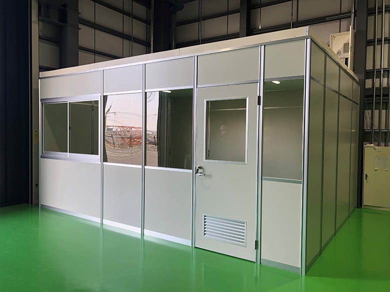 ワークステーション【ファクトリーブース～天井付アルミパーティション～】