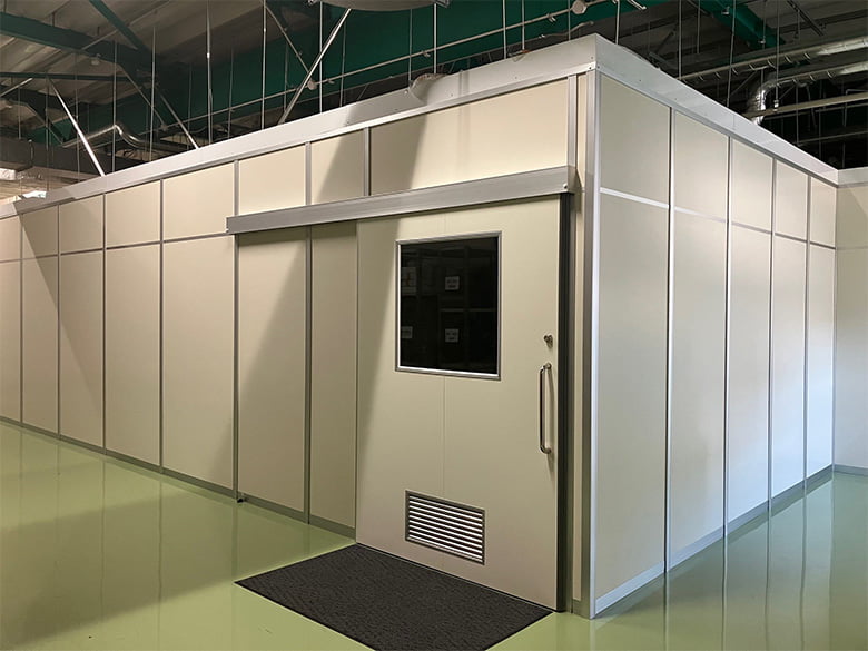 【材工承ります】ワークステーション【ファクトリーブース～天井付アルミパーティション～】