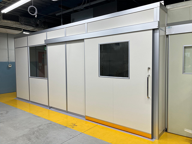 【材工承ります】ワークステーション【ファクトリーブース～天井付アルミパーティション～】