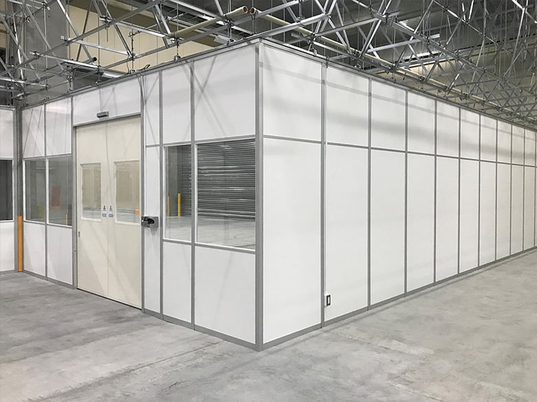 【材工承ります】工場のワークステーション【パーティション工事】