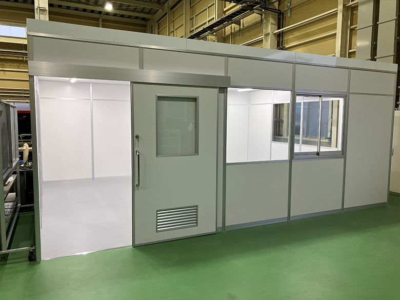 【材工承ります】ワークステーション【ファクトリーブース～天井付アルミパーティション～】